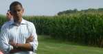 Sen. Barack Obama waits for a question in Adel, Iowa. Photo by M.E. Sprengelmeyer.